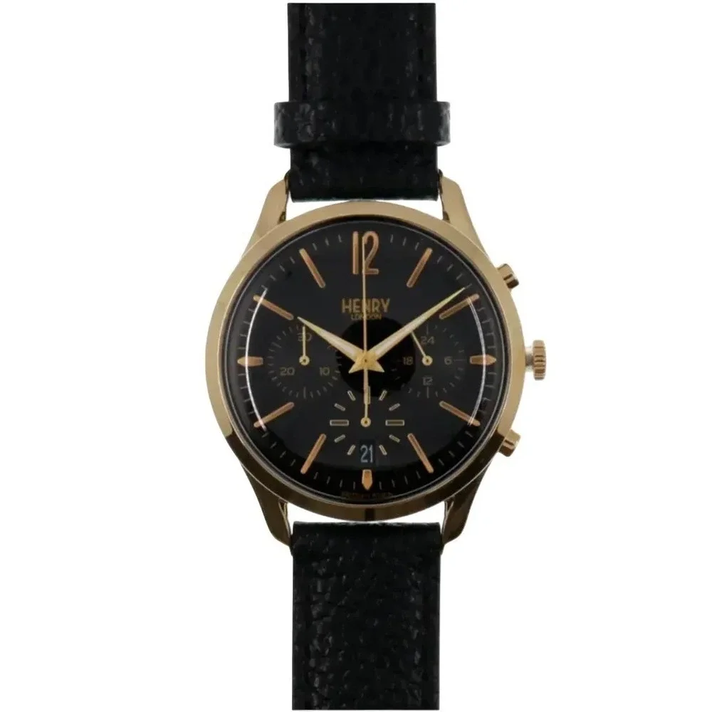 Henry London Chiswick Chronograph Watch Men's HL41-CS-0106 NIB $235